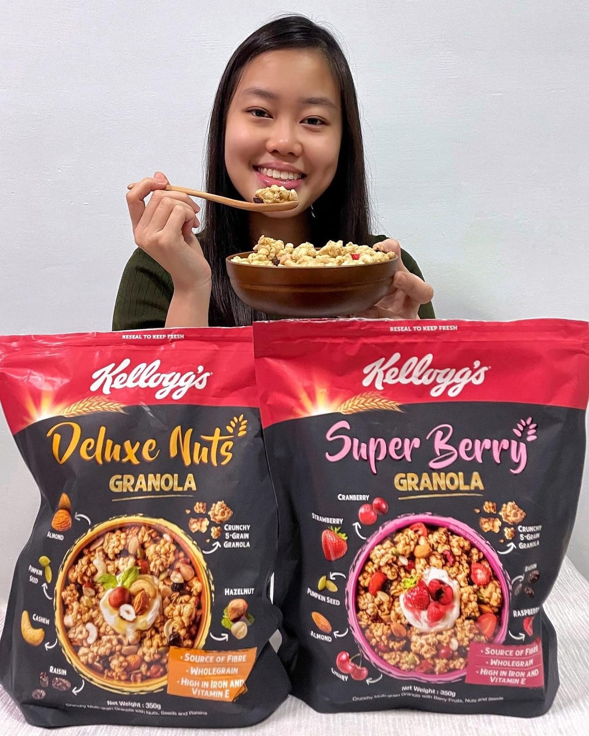 Kellogg's Granola — Super Berry and Deluxe Nuts at FairPrice