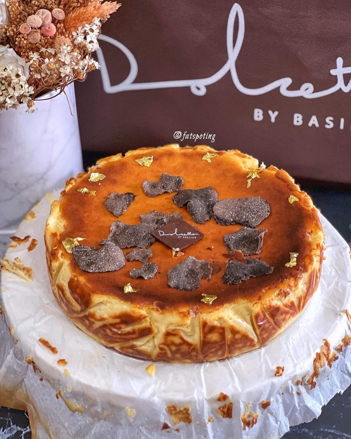 Dolcetto by Basilico — Ricotta Truffle Burnt Cheesecake