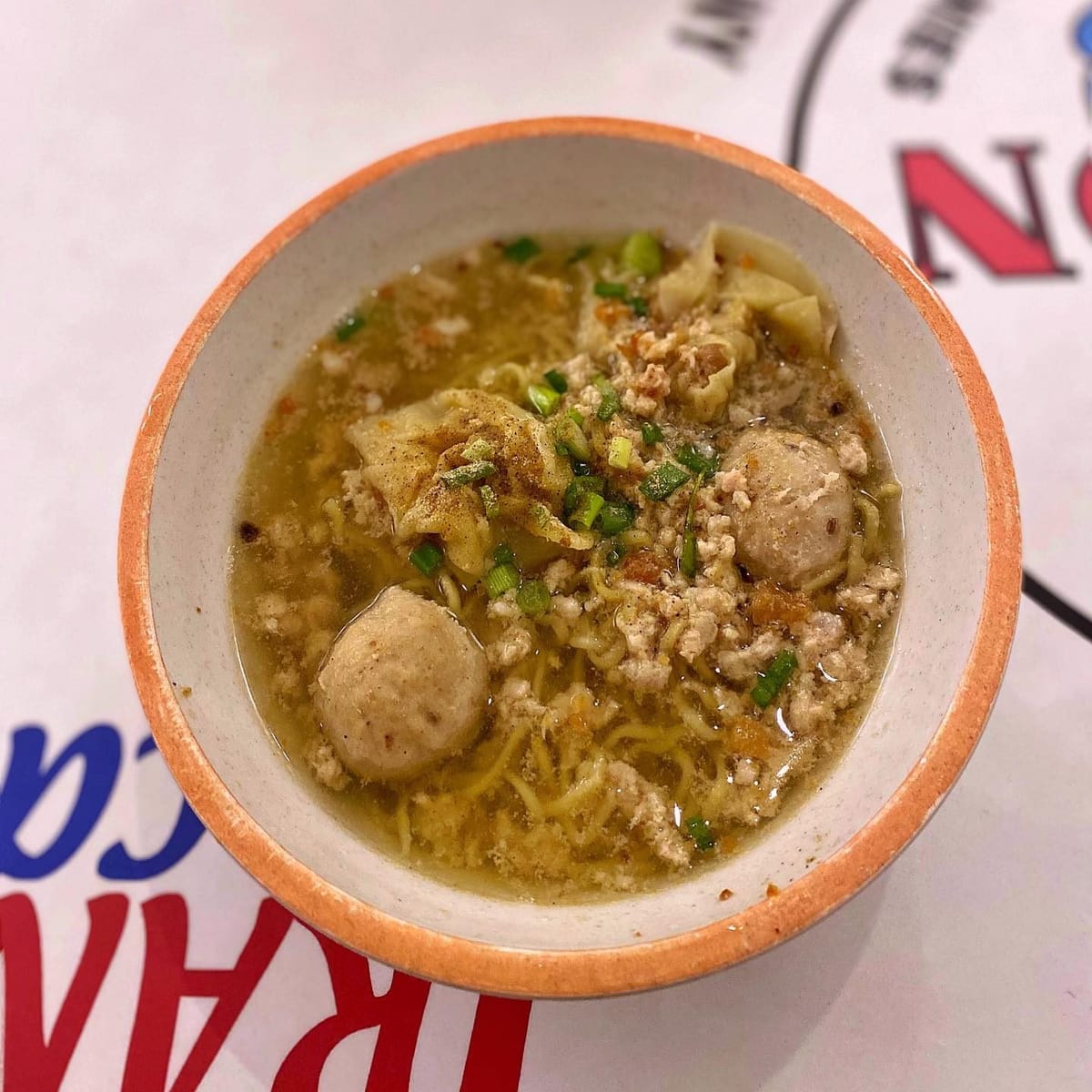 I ordered the soup version with mee kia