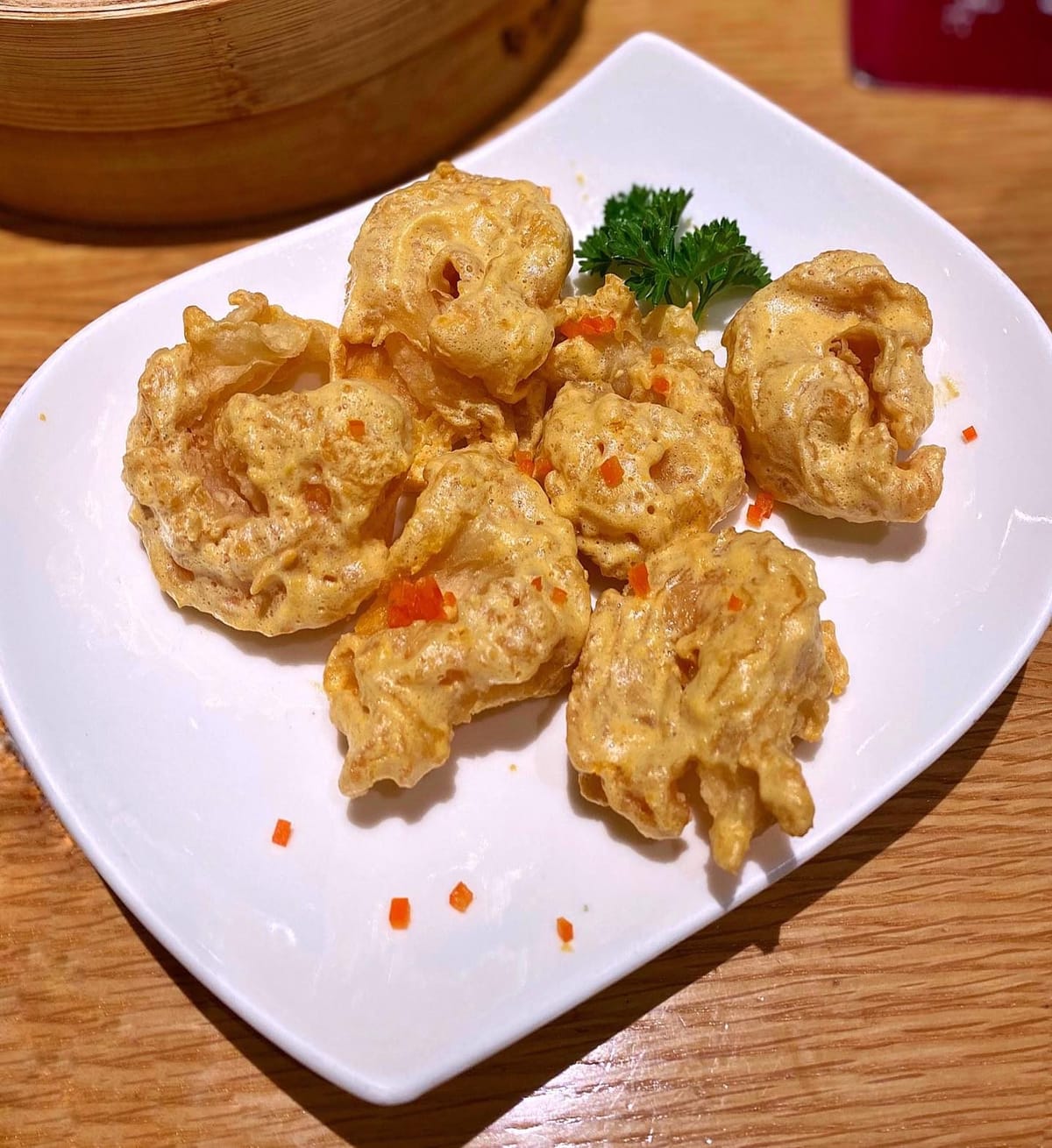 Salted Egg Fried Prawns 🍤