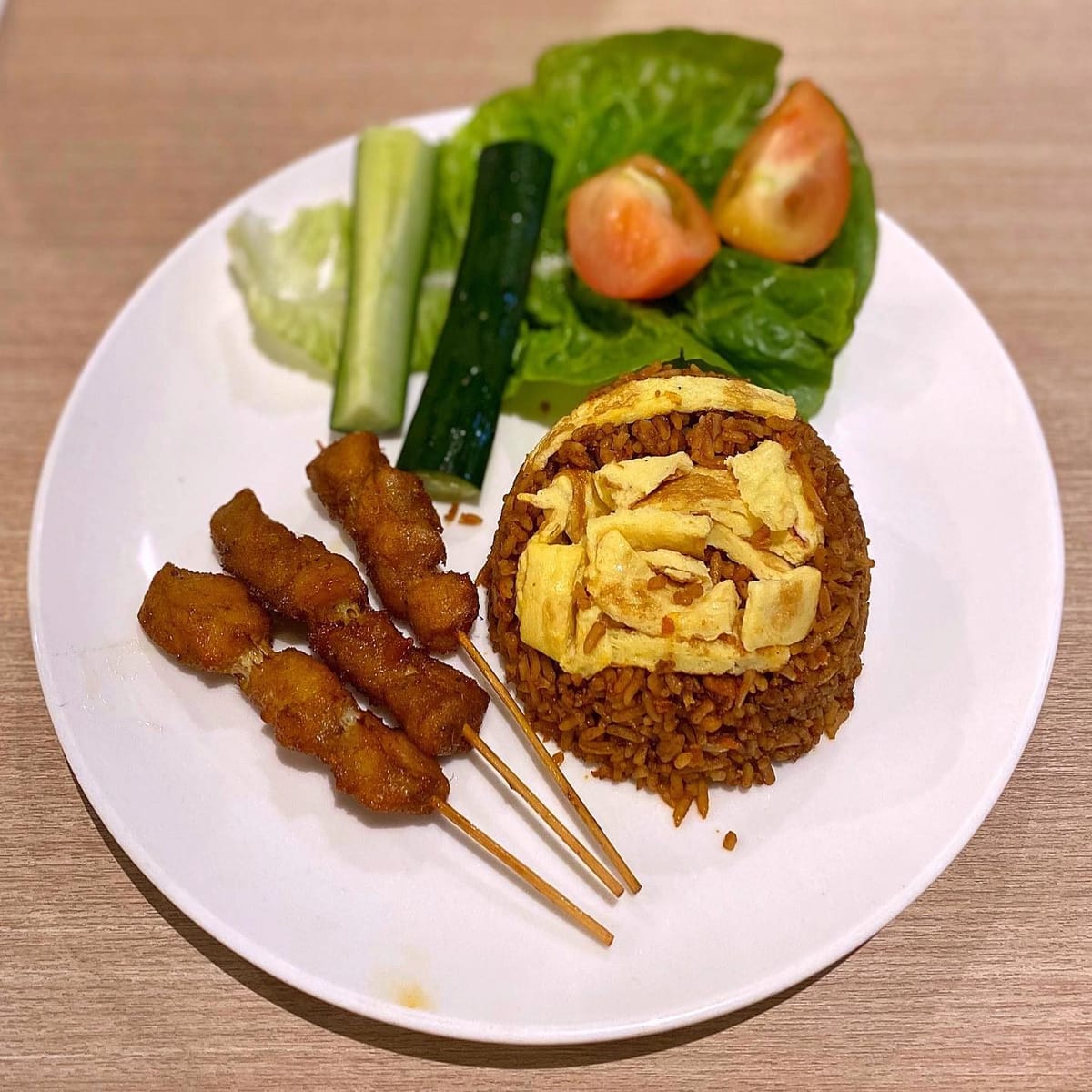 Fried Rice with Satay 🍡