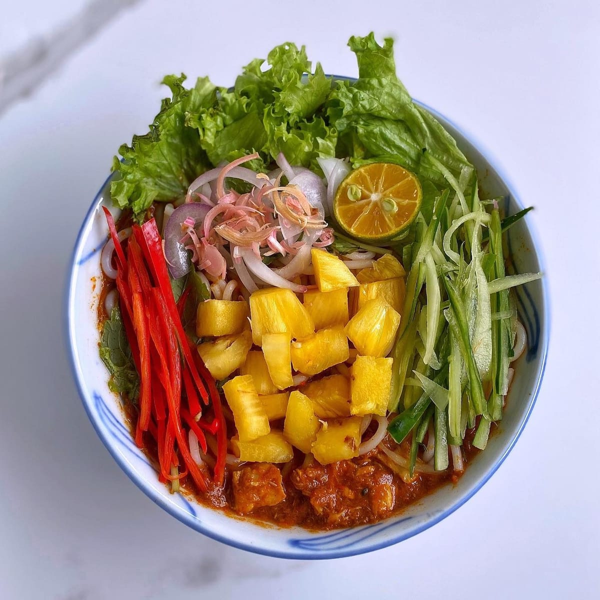 Ahsam Laksa — Assam Laksa Bowl
