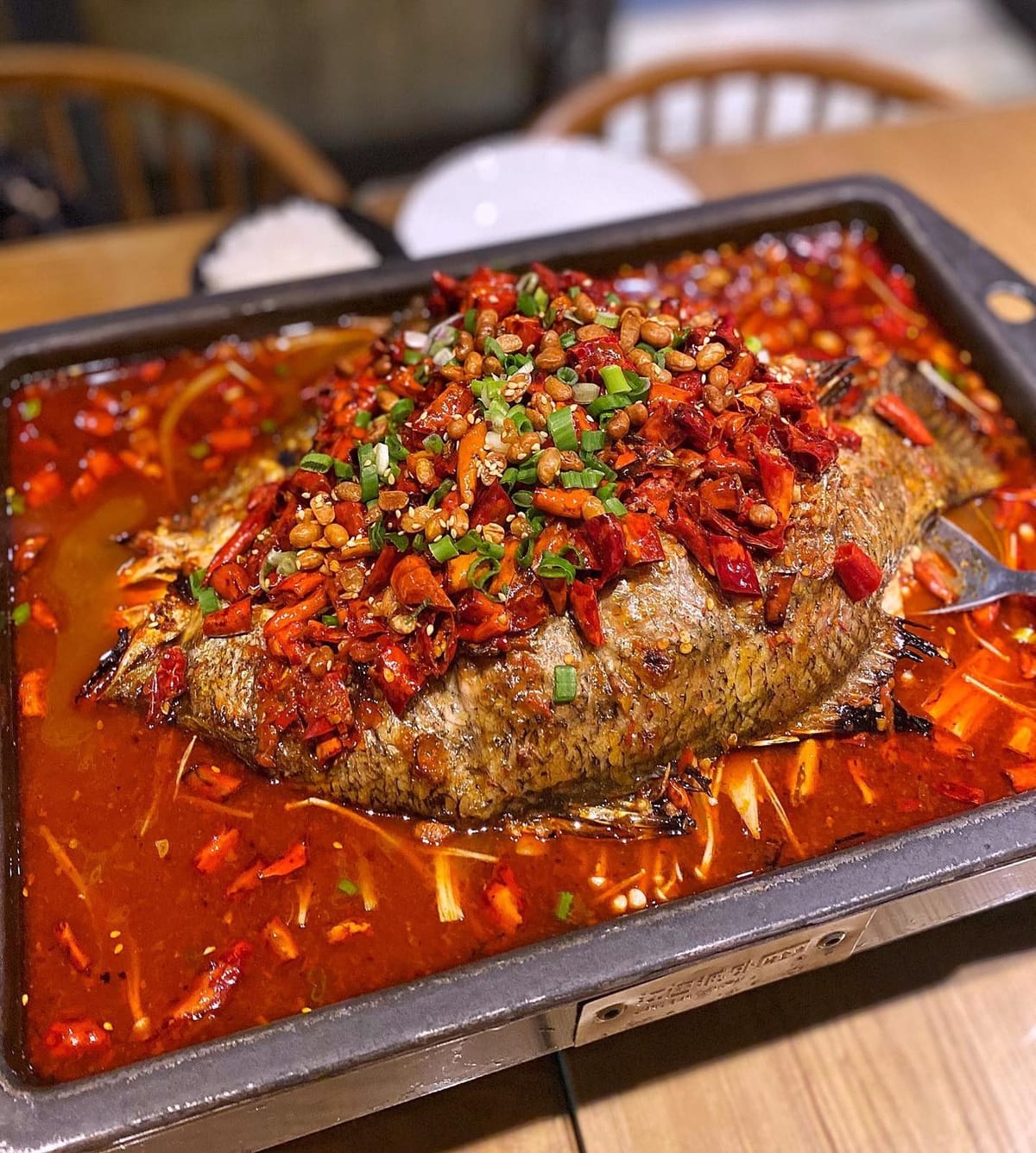 Grilled Sea Bass — Signature Fragrant Spicy Sauce