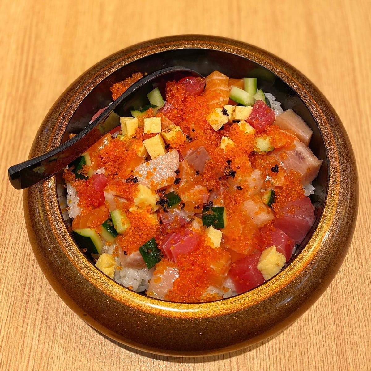 Hitoyoshi Yoshi Sushi — Truffle Chirashi Don