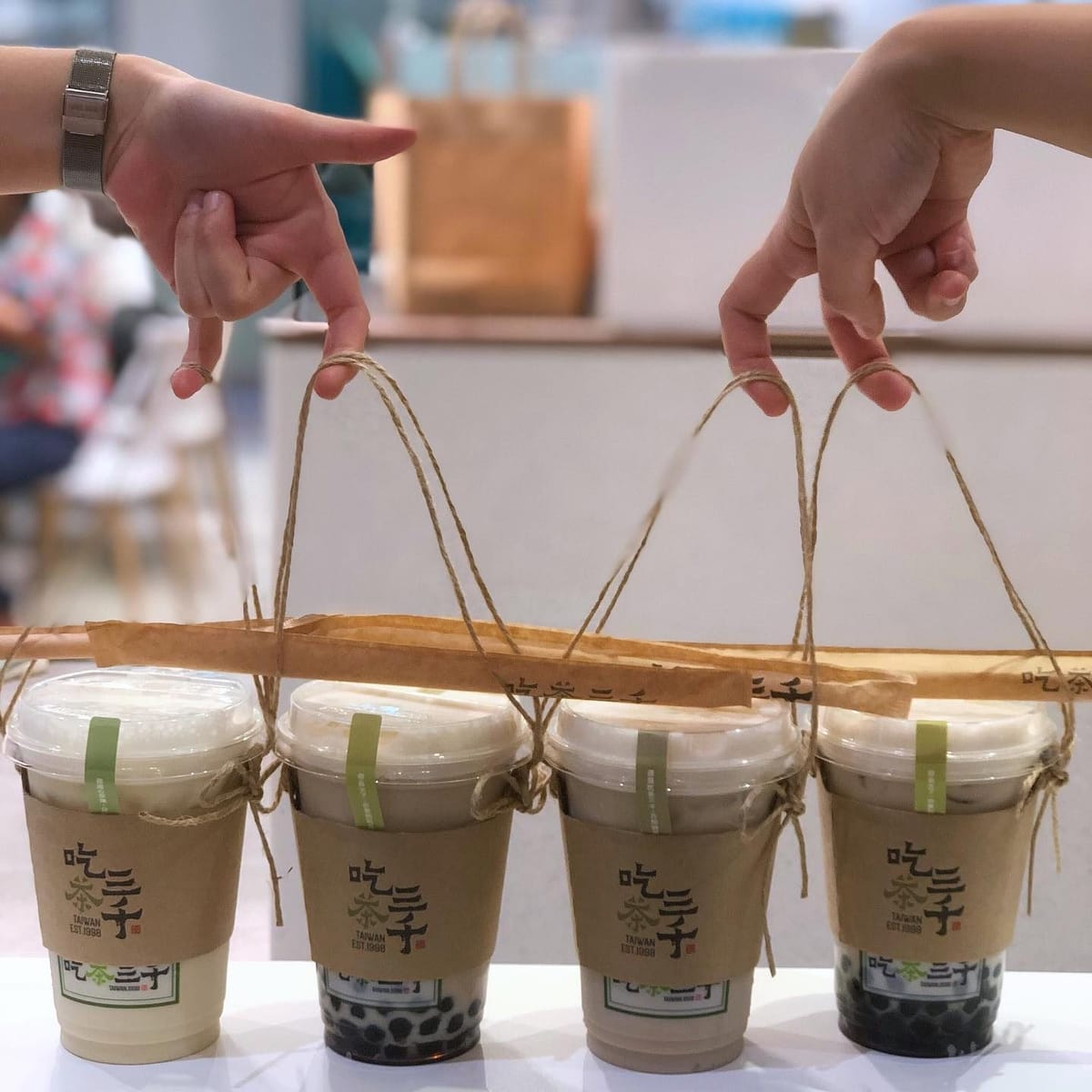 Dong Ding Oolong Fresh Milk Tea with Pearls👍🏻 Compared to the other