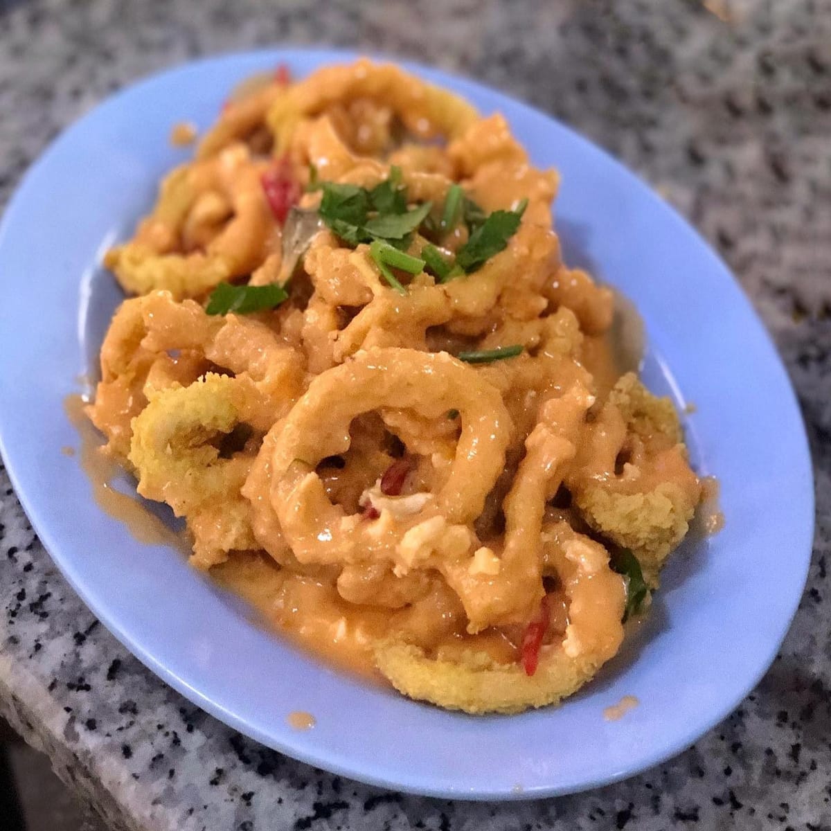 Salted Egg Fried Squid 🦑