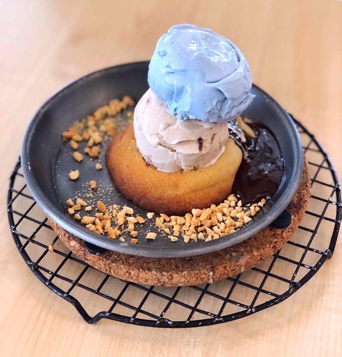 Signature Chocolate Cookie 🌰 with Ferrero Rocher and Blue Chai