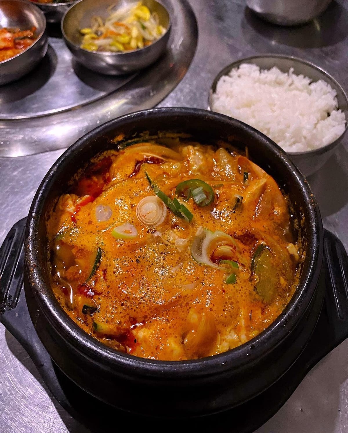 Spicy Seafood Tofu Stew 🦐