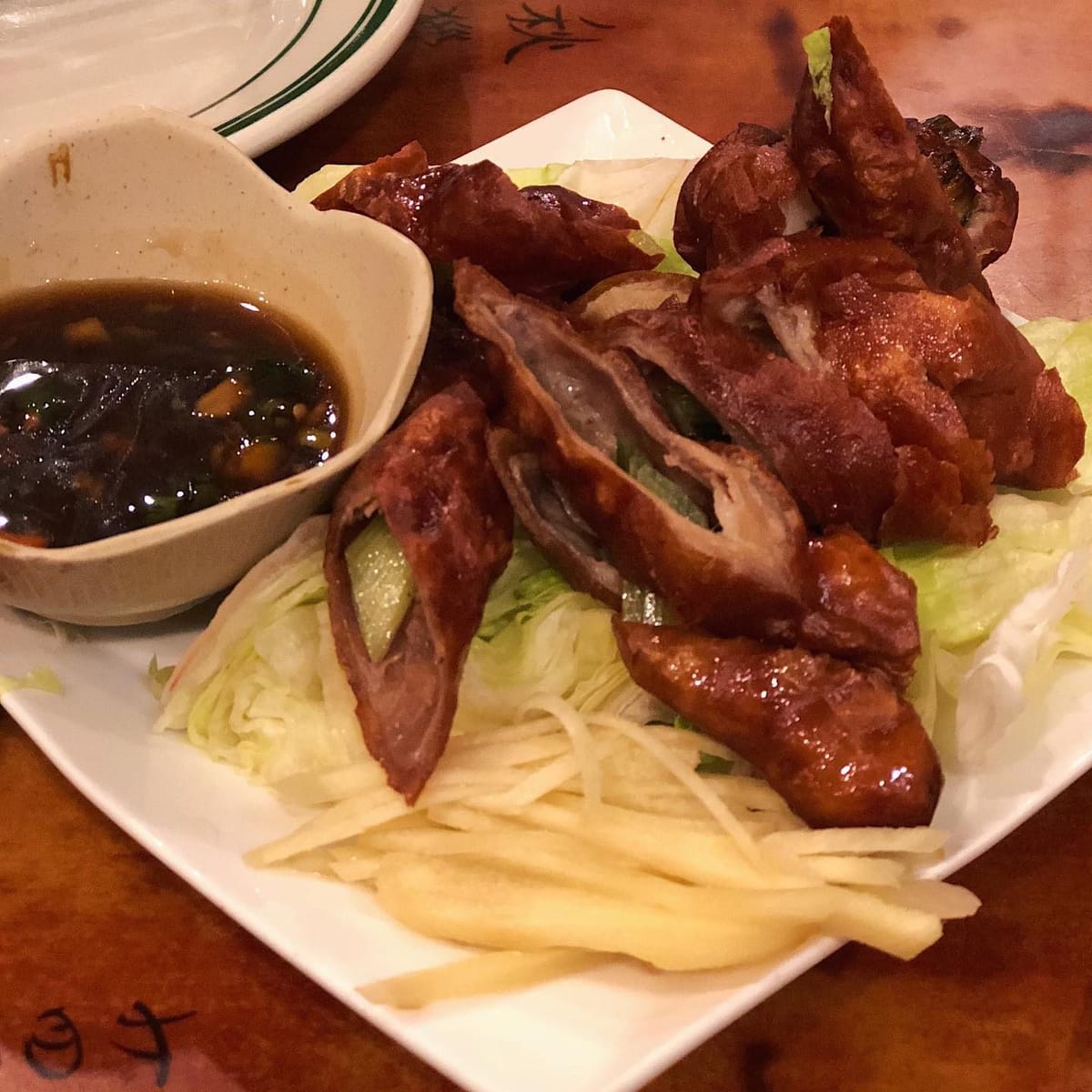 First time trying fried intestines! Was very excited as I am a fan of pig intestines