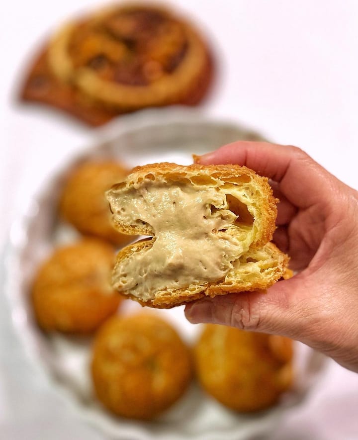 Cloudbakes — Craquelin Choux and Nuts Tart