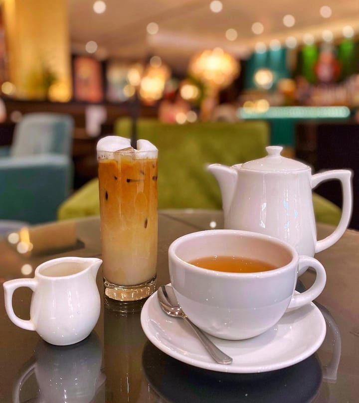 Passion Fruit Tea & Iced Latte