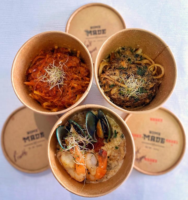 Mr Heng Homemade — Seafood Risotto and Crab Linguine