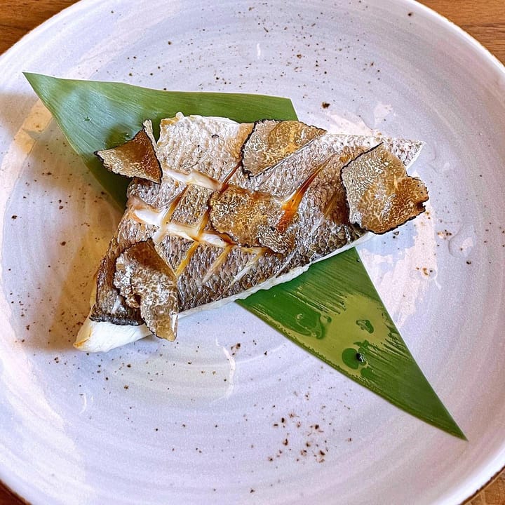 Mitsu Sushi Bar — Grilled Sea Bass with Truffle