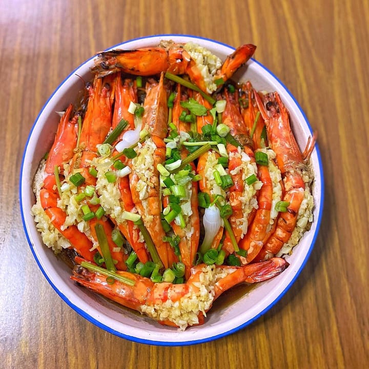 Steamed Garlic Prawns with Vermicelli 🦐