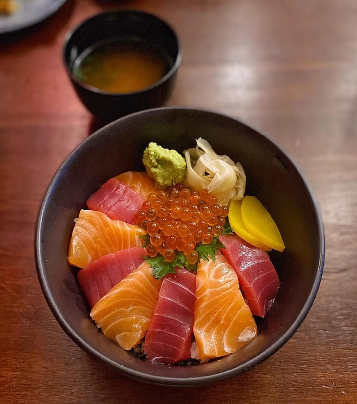 Salmon Maguro Don — Ikura-Topped Japanese Rice Bowl