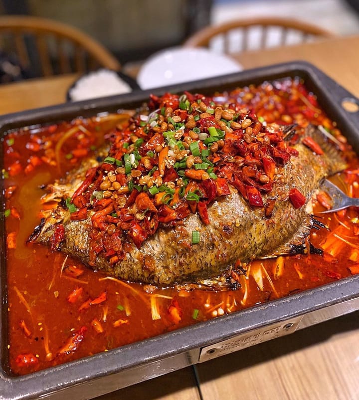 Grilled Sea Bass — Signature Fragrant Spicy Sauce