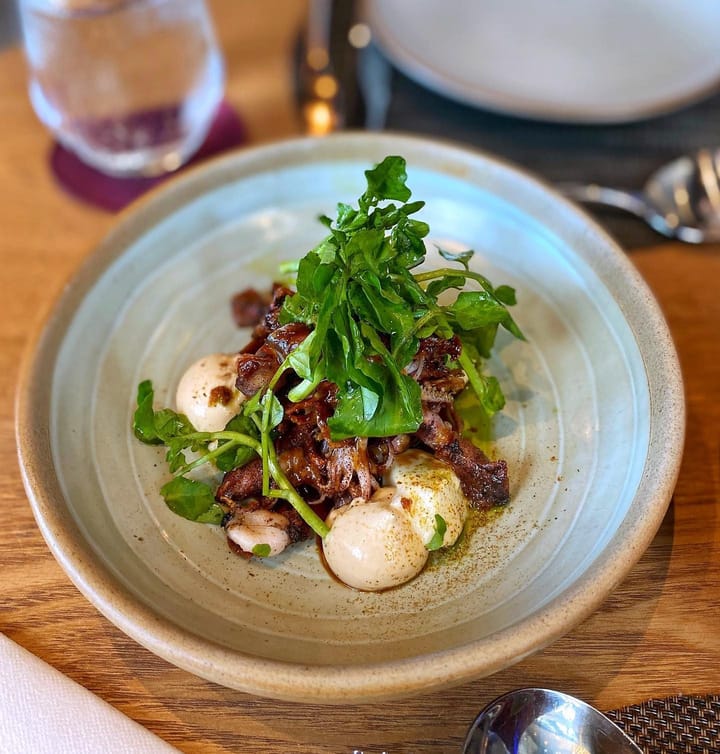 The Spot — Warmed Baby Squid from 3-Course Tasting Menu