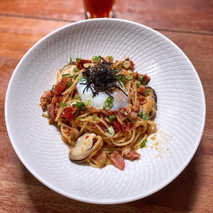Seafood Aglio Olio 🍝