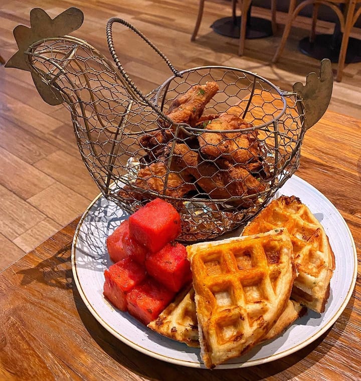 Chicken ‘N’ Watermelon ‘N’ Waffles