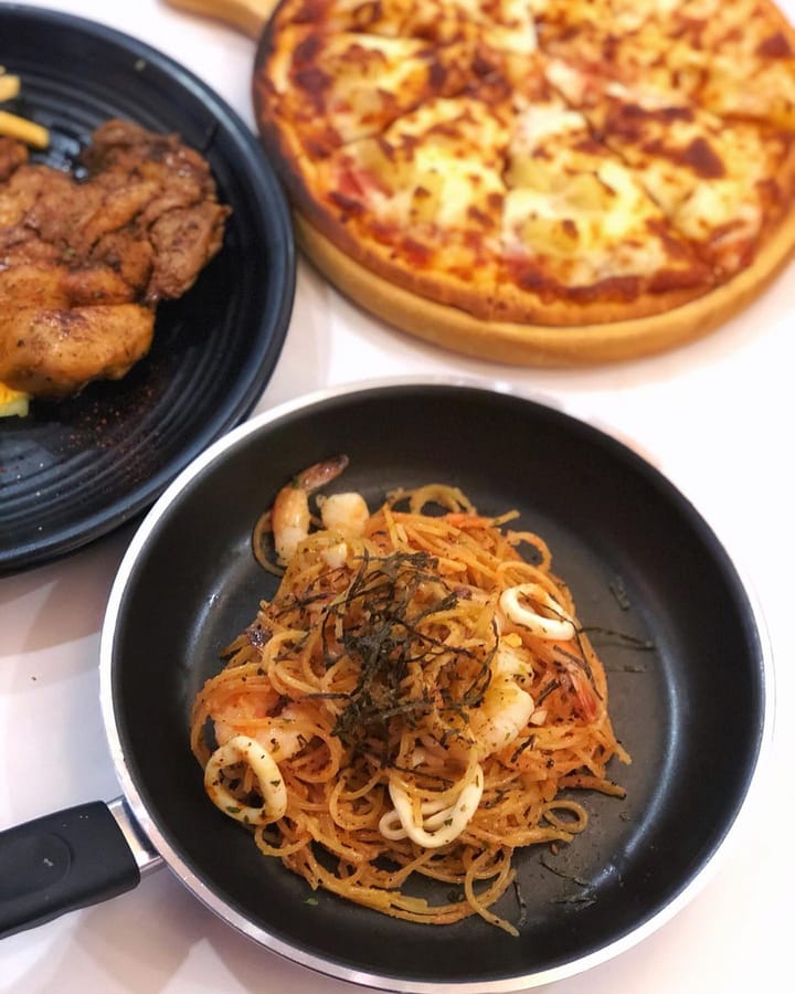 Mentaiko Seafood Pasta 🍝