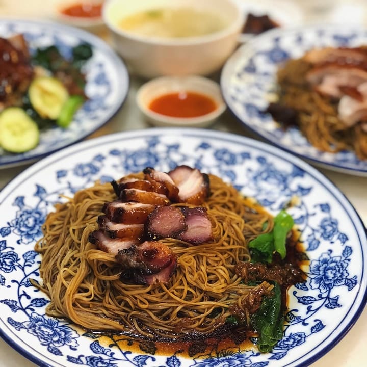 Honey Roasted Pork Wanton Noodles 😋