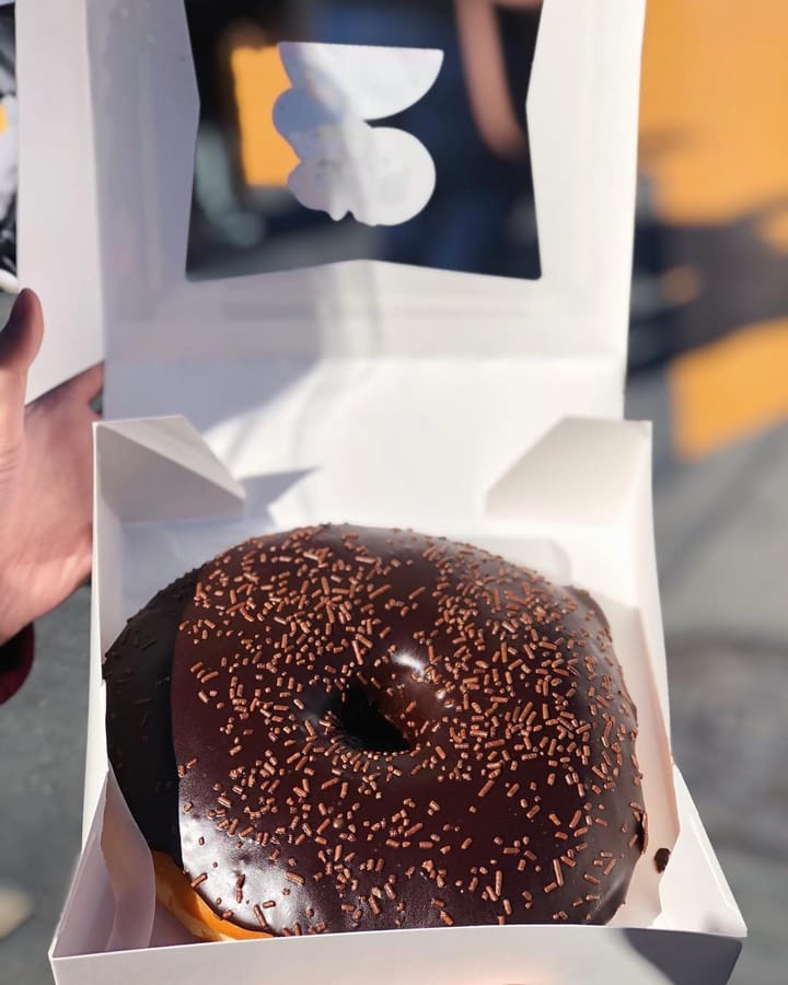 🍩Humongous donut🍩to ward off hunger while waiting patiently in line